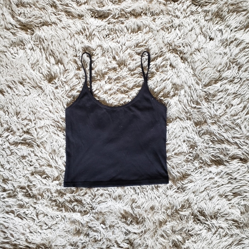 Black Tank Crop Top